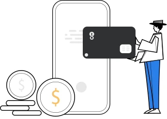 产品与网络概念插画
